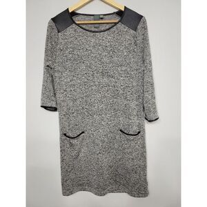 Quinn Heather Grey 3/4th‎ Sleeve Pocket Dress, Size Small